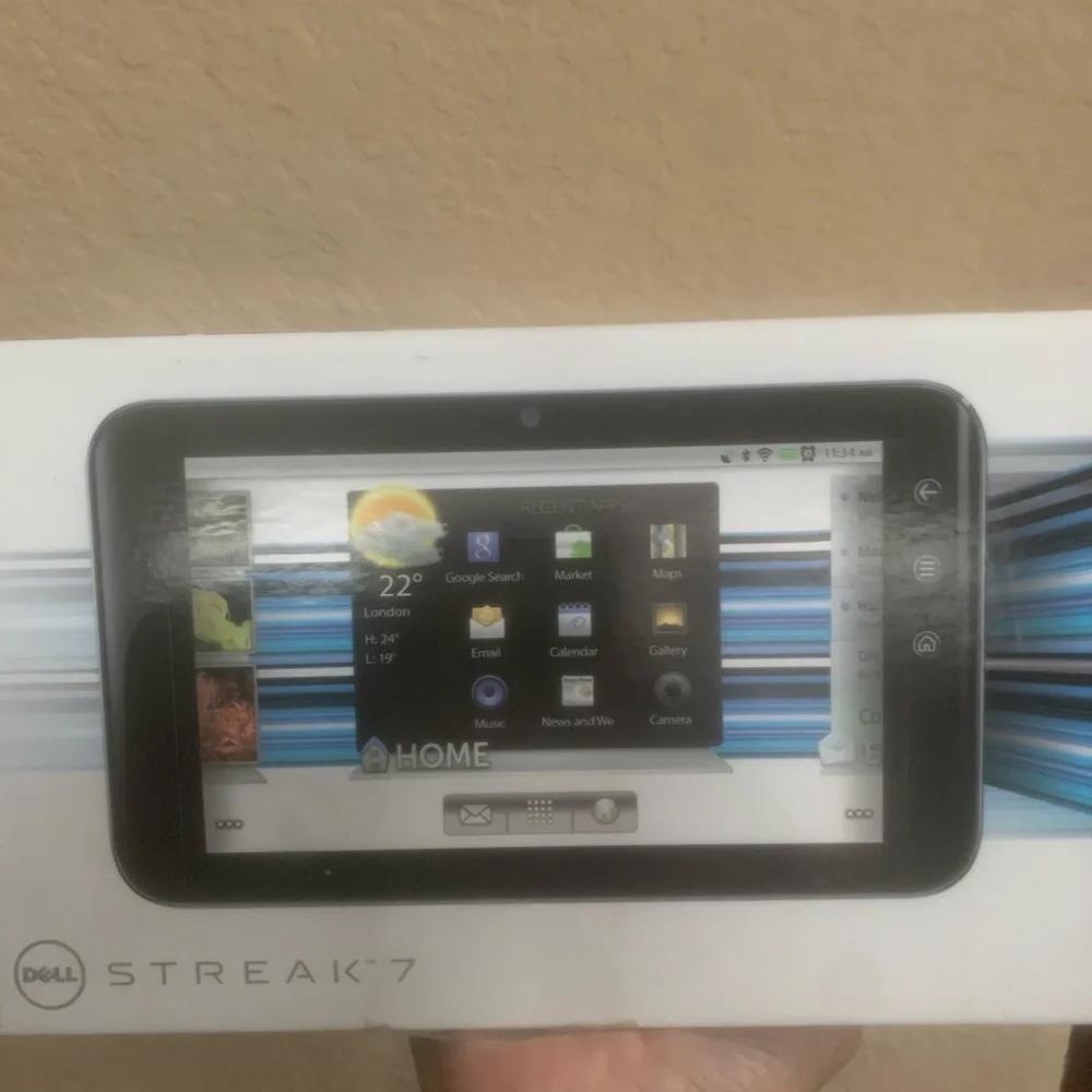 Dell Streak 7 tablet PC 16 GB Average Battery Life 24 hrs 2.08 pounds W/Box